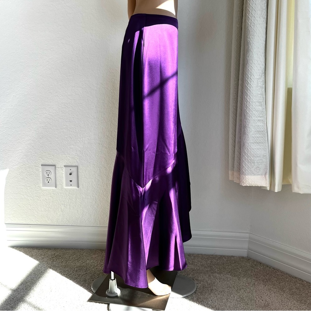 Polo Ralph Lauren Ruffle Satin Maxi Skirt - Picture 5 of 7